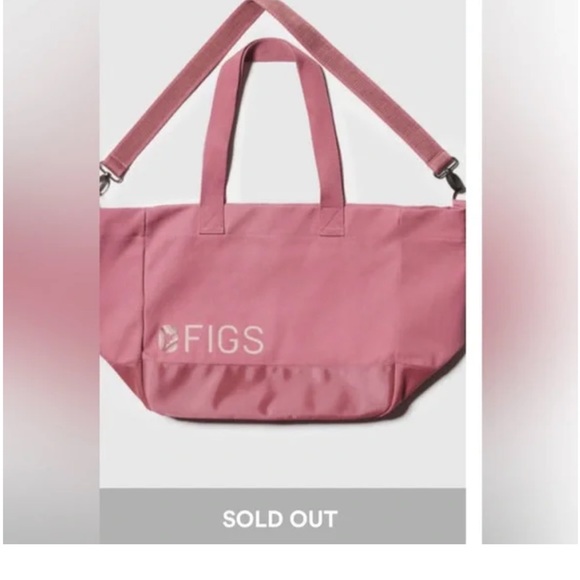 Figs Bags Figs Bca Laminated Tote In Quartz Breast Cancer Awareness Limited Edition Poshmark